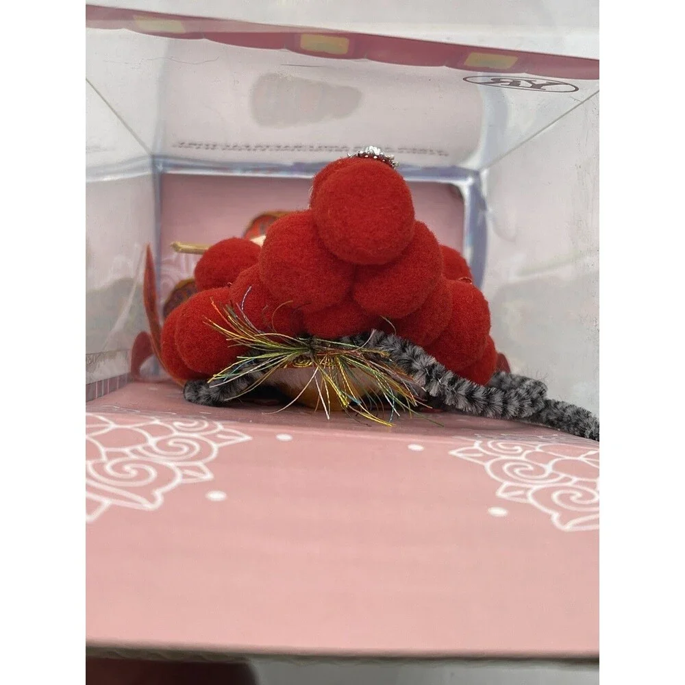 Jing Fang Doll Beijing Silk Dress Chinese Opera Drama 5.5 Inches In Box NIB Red